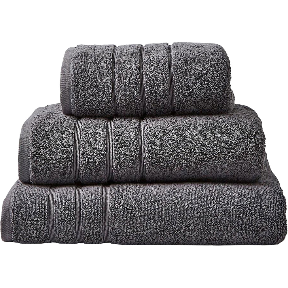 Allure Bath Fashions Grey Charcoal Hotel Luxury Heavyweight Hand Towel