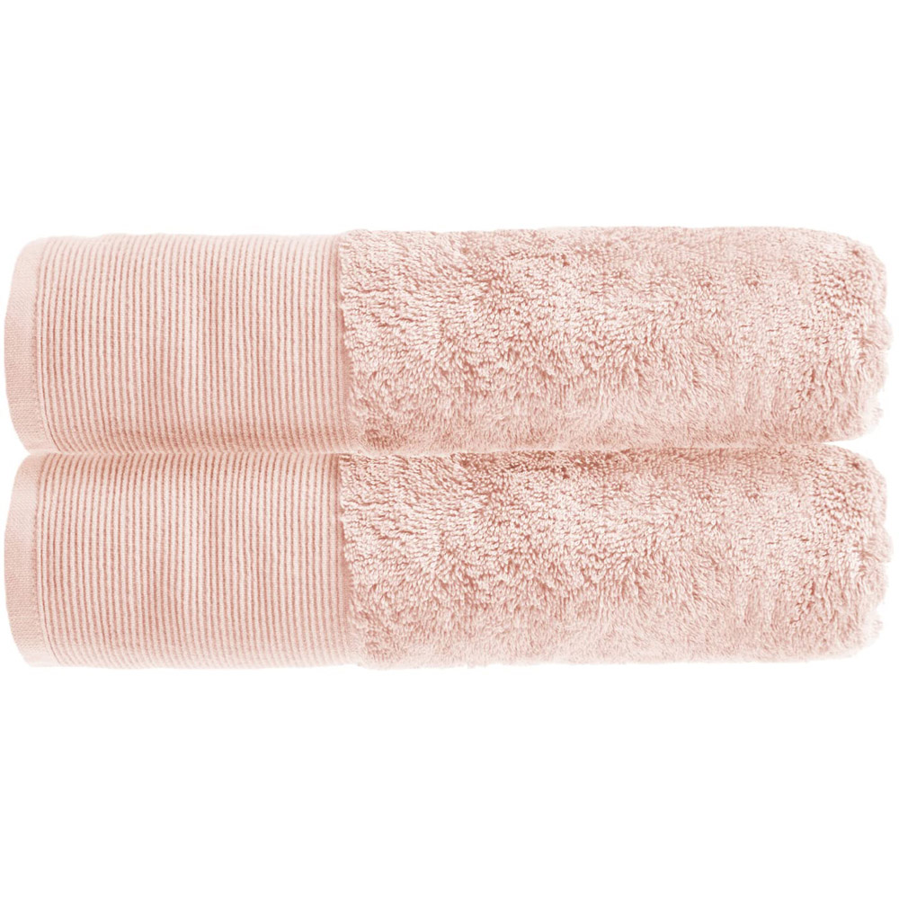 Allure Bath Fashions Pink Bamboo Rose Luxury Marlborough Bath Towel