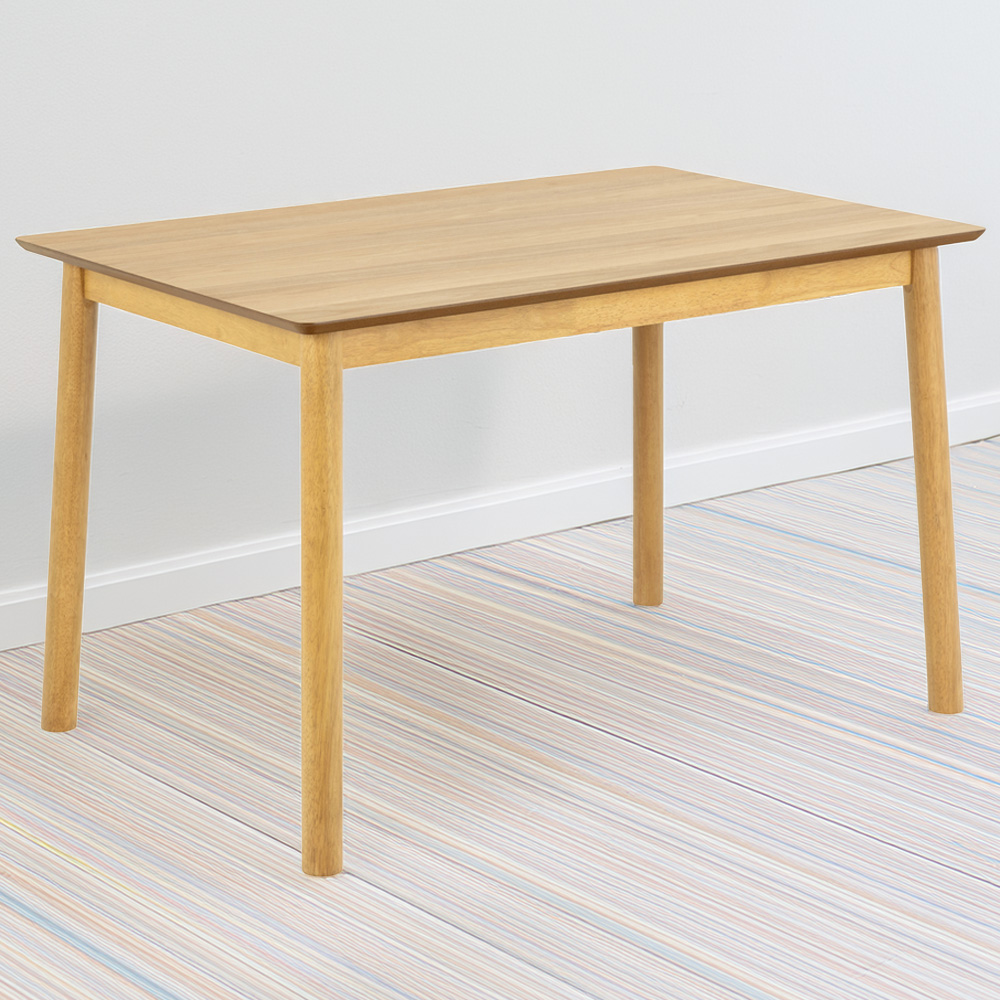 Florence Barlow 4 Seater Rectangular Dining Table - Matt Oak - 120x80cm
