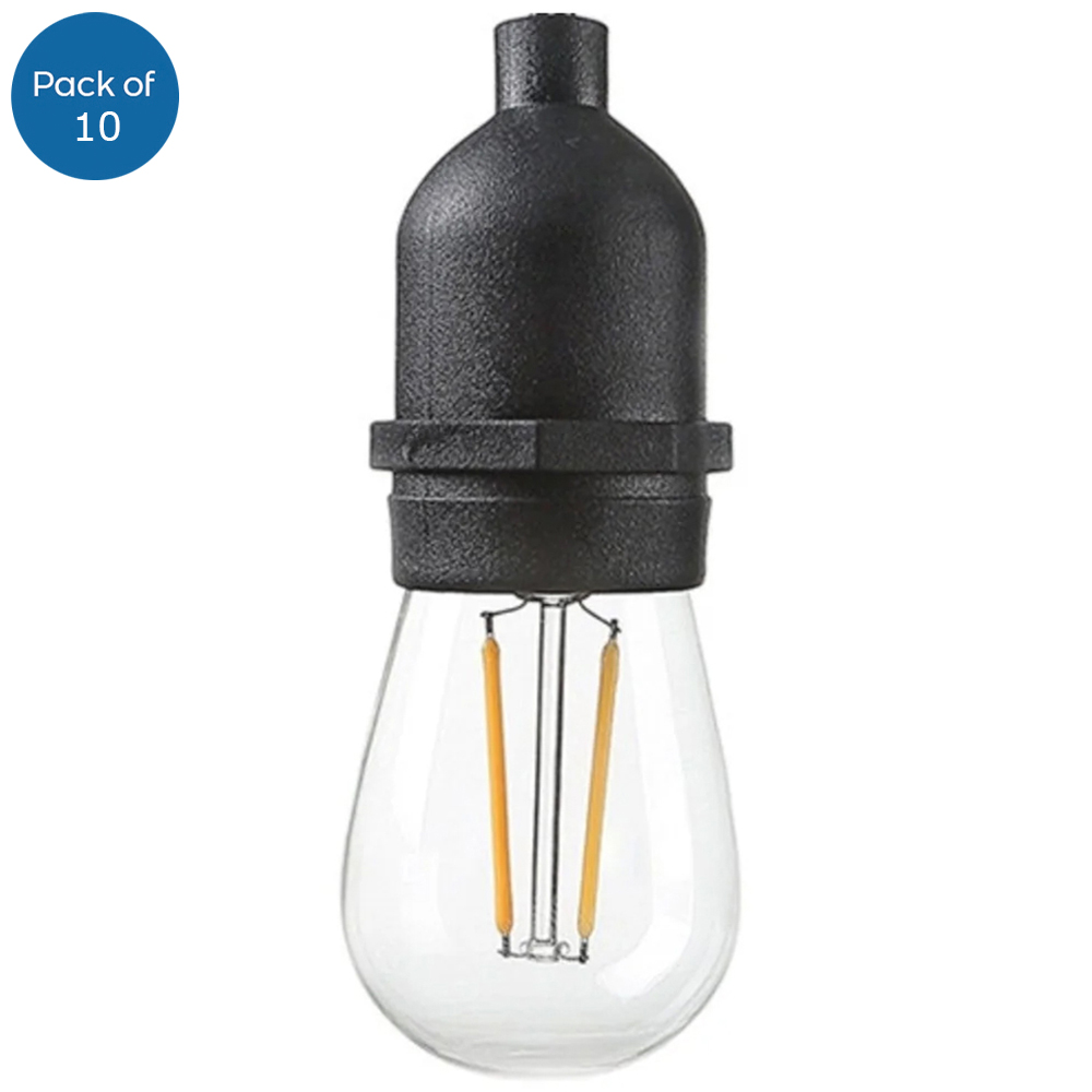 ENER-J 2W LED Filament String Bulb Kit 10 Pack