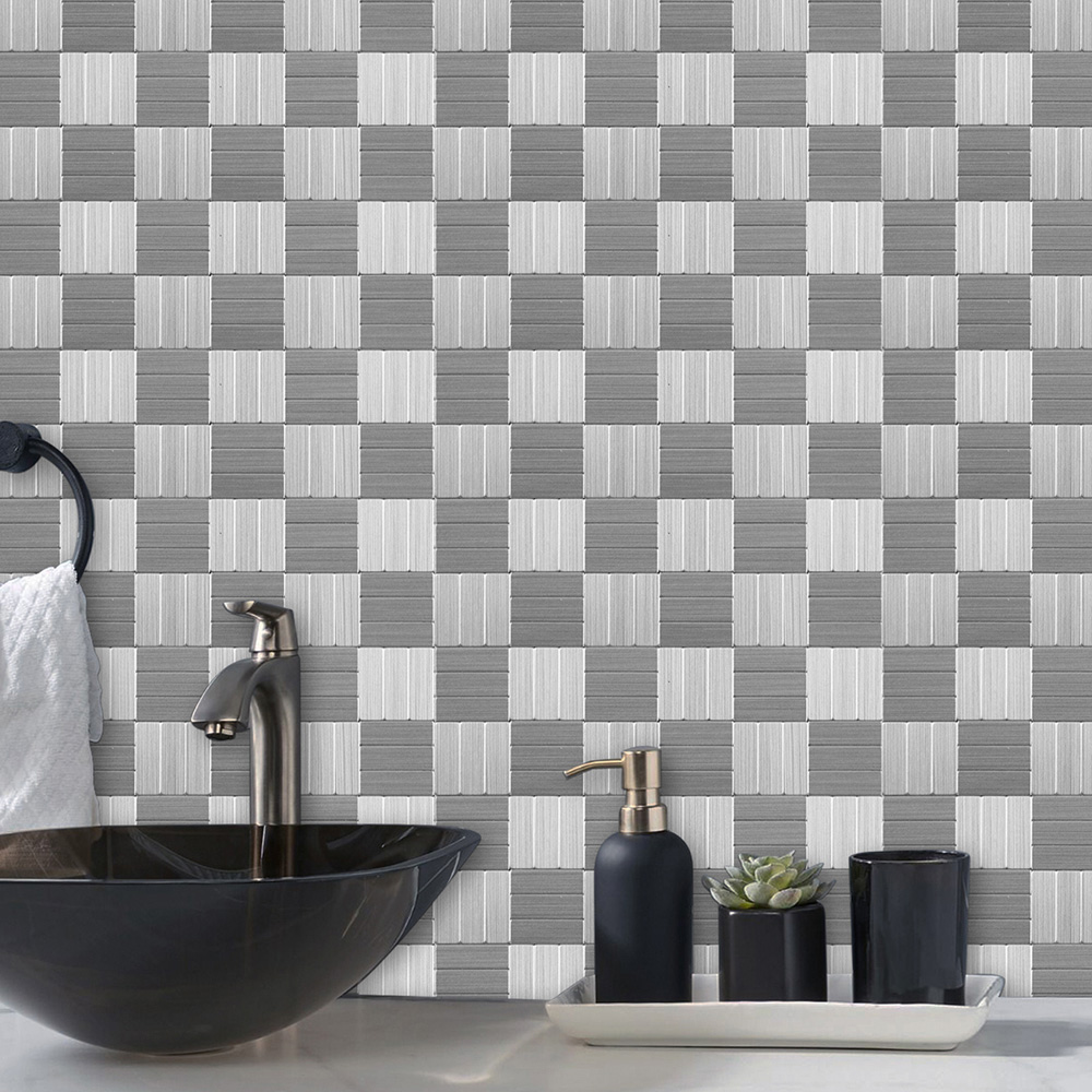 Britwall Aluminium Linear Glow Wall Tile 300 x 300mm