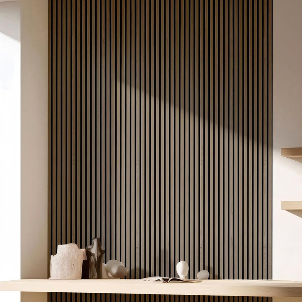 Britwall Linear Acoustic Wall Panel - 605 x 2400mm - Grey