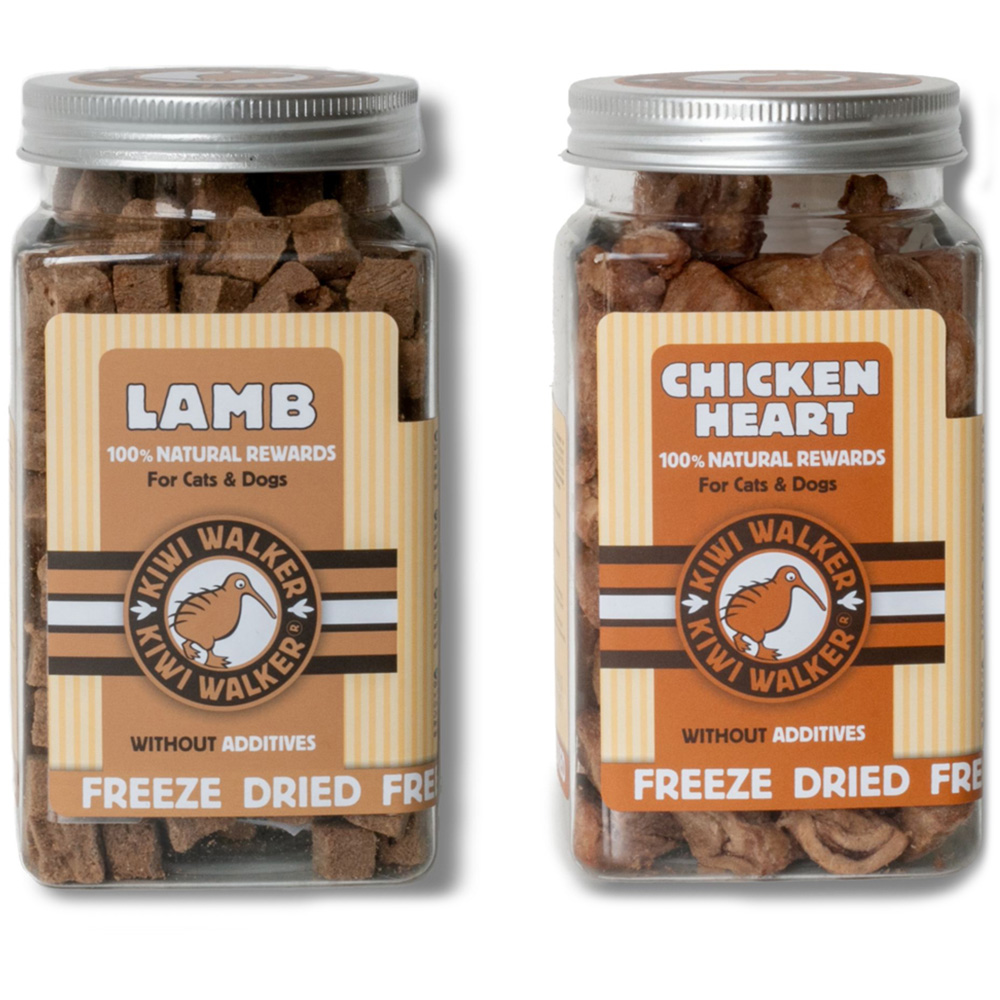 Kiwi Walker Freeze Chicken and Lamb Dried Dog Treats 2 Pack