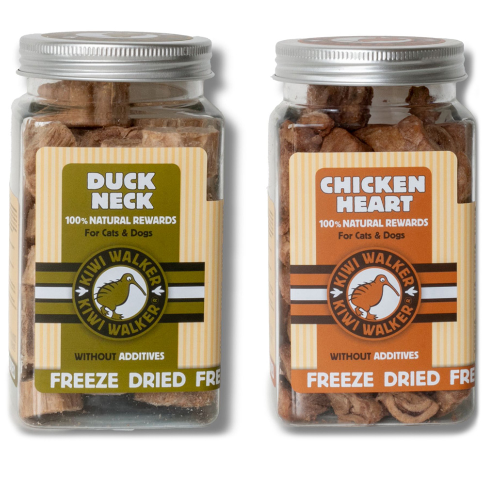 Kiwi Walker Large Freeze Duck and Chicken Dried Dog Treats 2 Pack