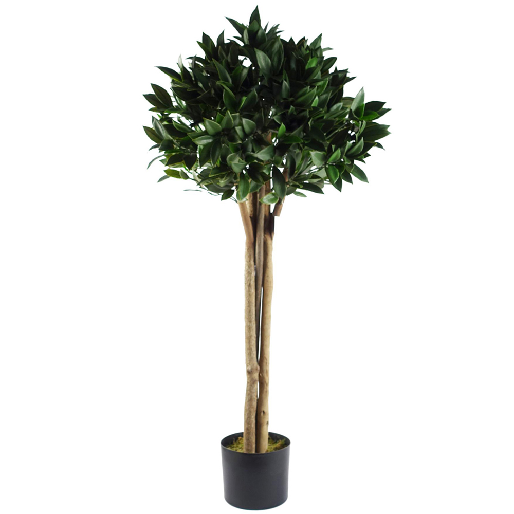 Leaf Luxury Artificial Bay Leaf Laurel Topiary Ball Tree 120cm