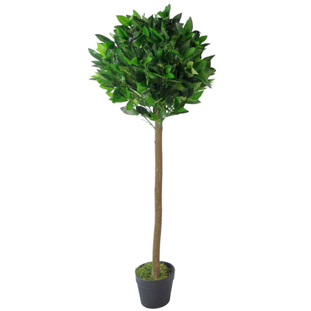 Leaf Artificial Green Bay Laurel Topiary Tree 120cm