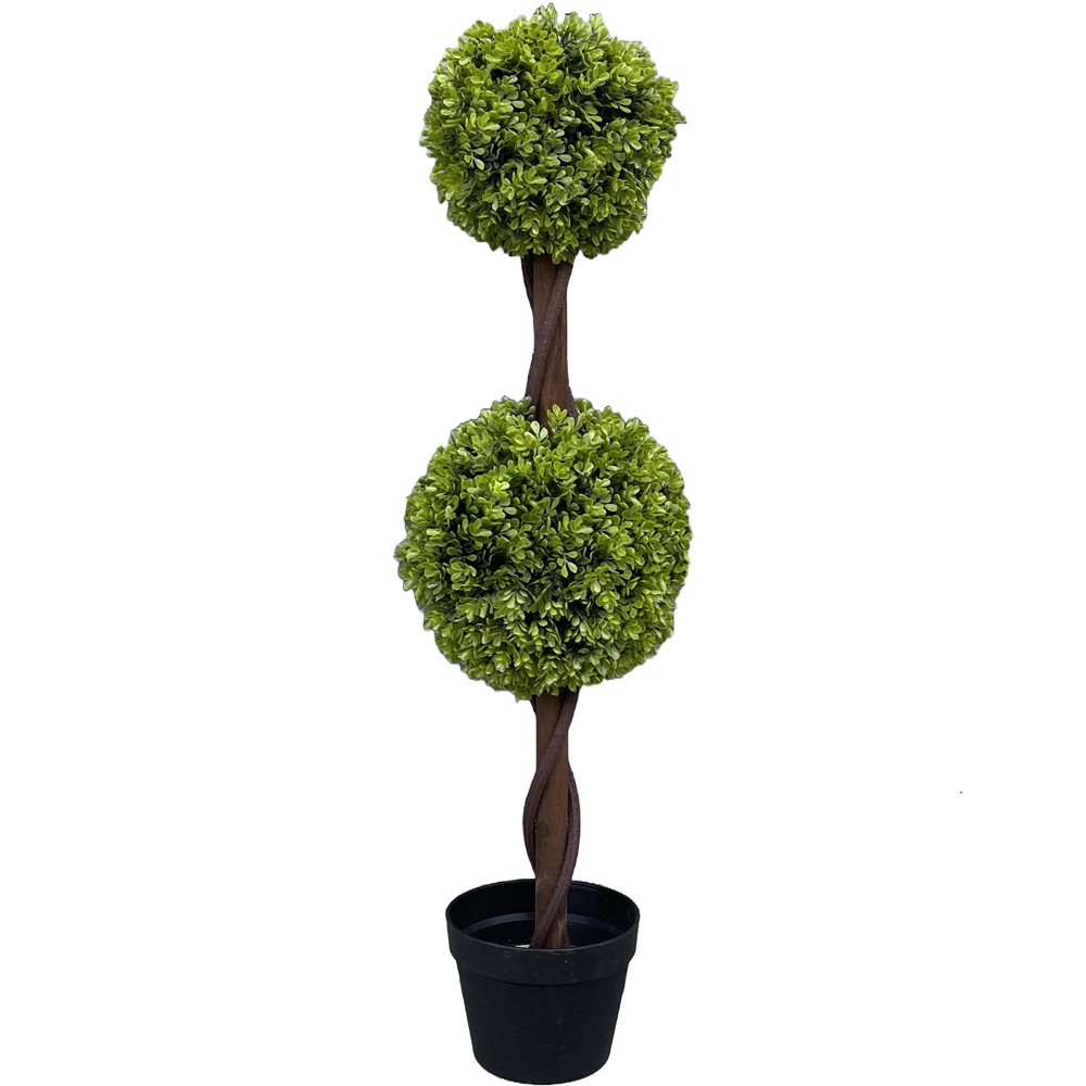 Leaf Green Double Ball Artificial Tree 90cm