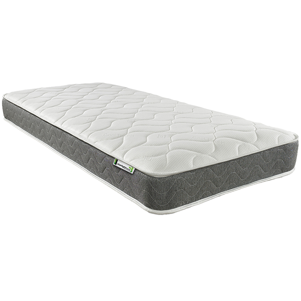 Starlight Beds Single Grey Hybrid Deep Memory Foam and Spring Mattress
