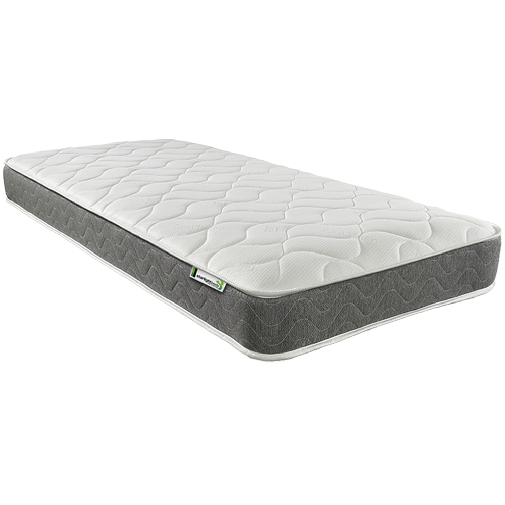 Starlight Beds European Small Single Grey Hybrid Deep Memory Foam and Spring Mattress
