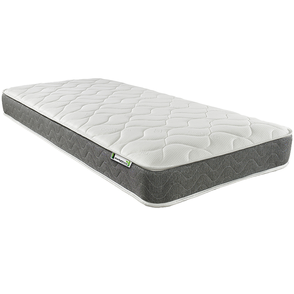 Starlight Beds European Single Grey Hybrid Deep Memory Foam and Spring Mattress