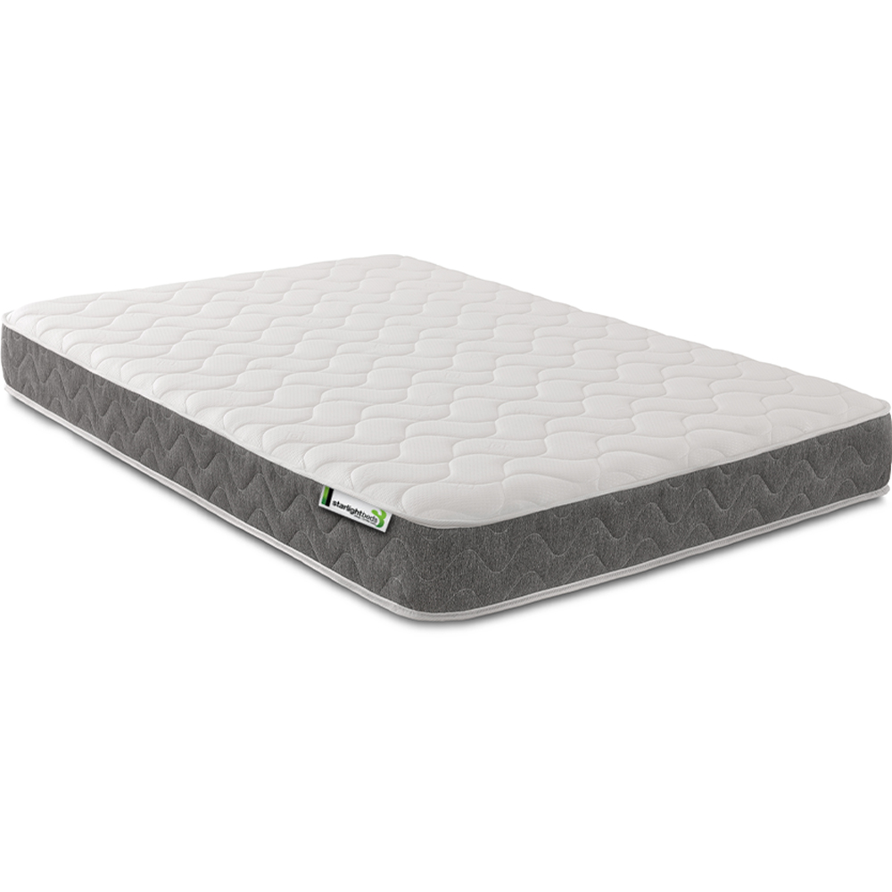 Starlight Beds European Double Grey Hybrid Deep Memory Foam with Spring Mattress