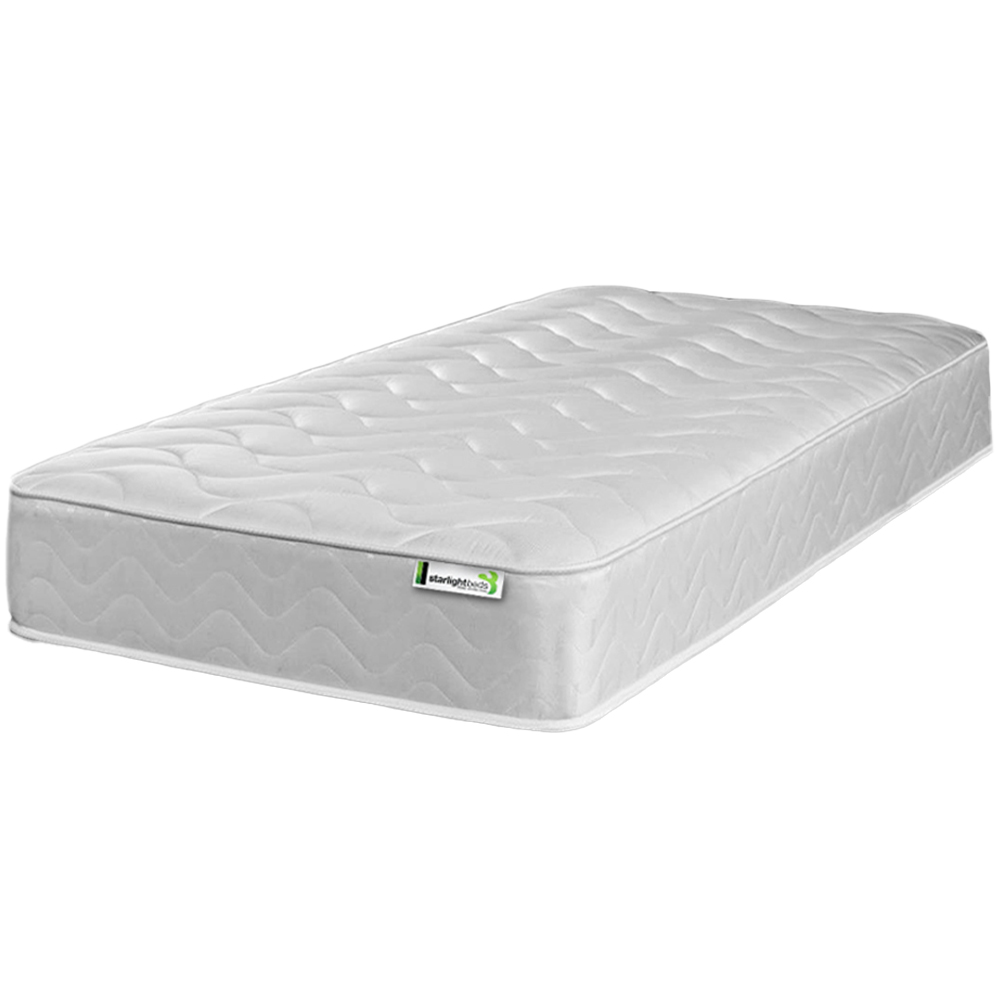 Starlight Beds Small Single White Hybrid Deep Memory Foam and Spring Mattress