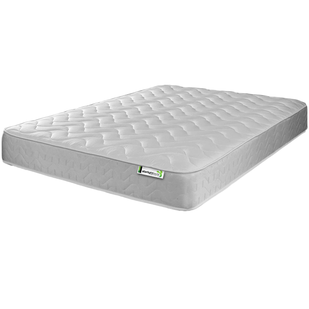 Starlight Beds Double White Hybrid Deep Memory Foam and Spring Mattress