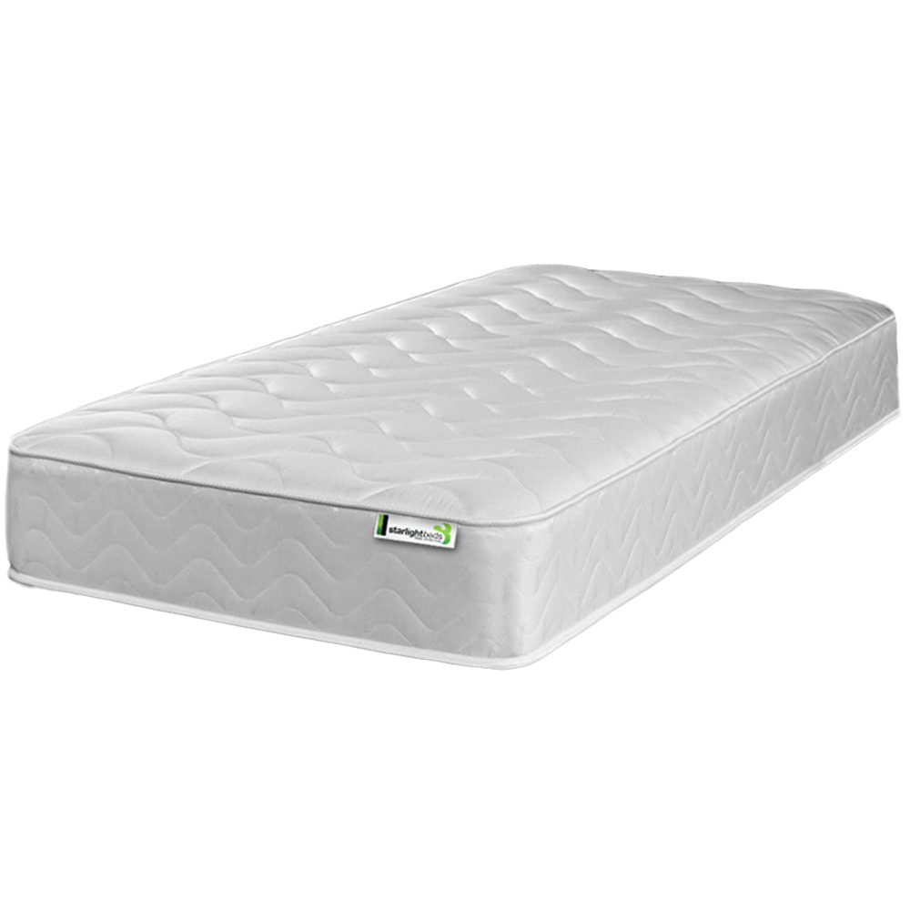 Starlight Beds European Single White Hybrid Deep Memory Foam and Spring Mattress