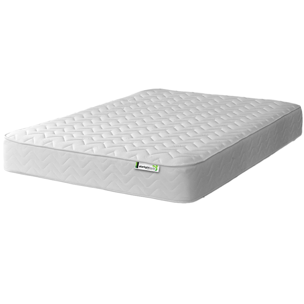 Starlight Beds Small Double White Zig Zag Hybrid Memory Foam and Spring Mattress