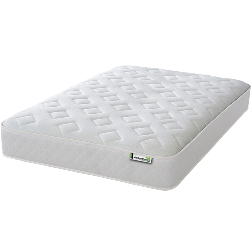 Starlight Beds Jump n Tac European Double White Memory Foam with Spring Mattress