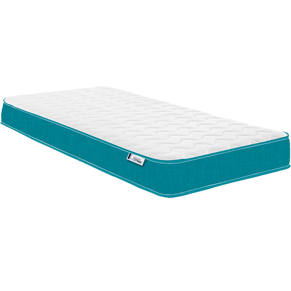 Extreme Comfort Cooltouch Colours European Single Teal Blue Memory Foam and Spring Mattress