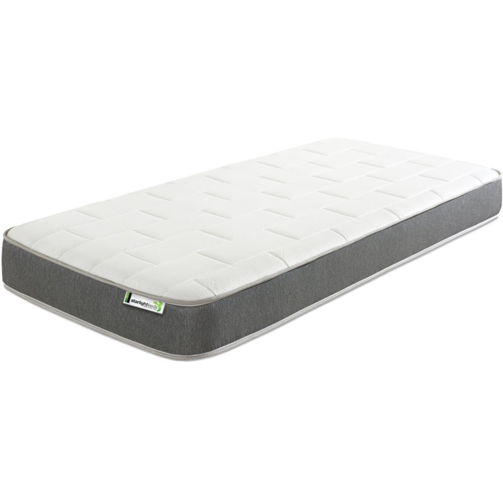 Starlight Beds Deep Shorty Grey Big Brick Memory Foam and Spring Mattress