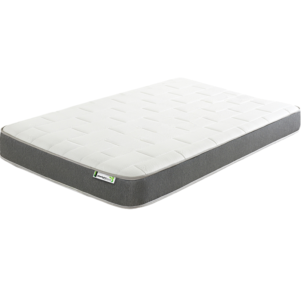 Starlight Beds Deep Small Double Grey Big Brick Memory Foam and Spring Mattress