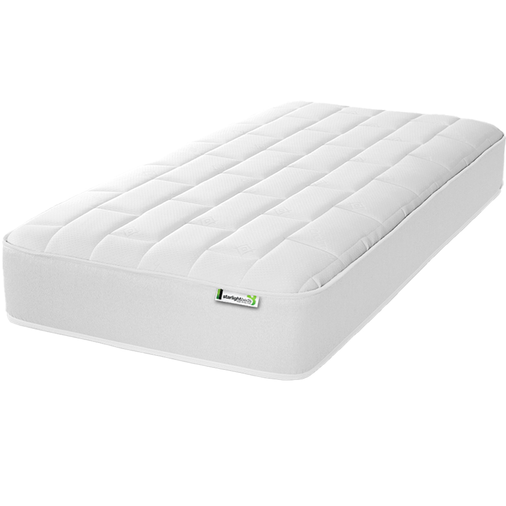 Starlight Beds Deep Shorty White Big Brick Memory Foam and Spring Mattress