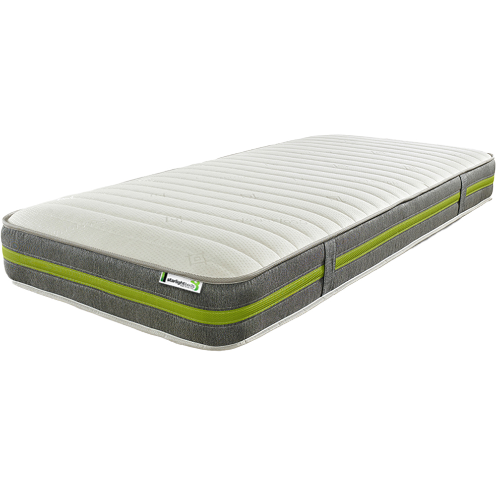 Starlight Beds Deep Small Single Eco Memory Foam and Open Coil Spring Mattress