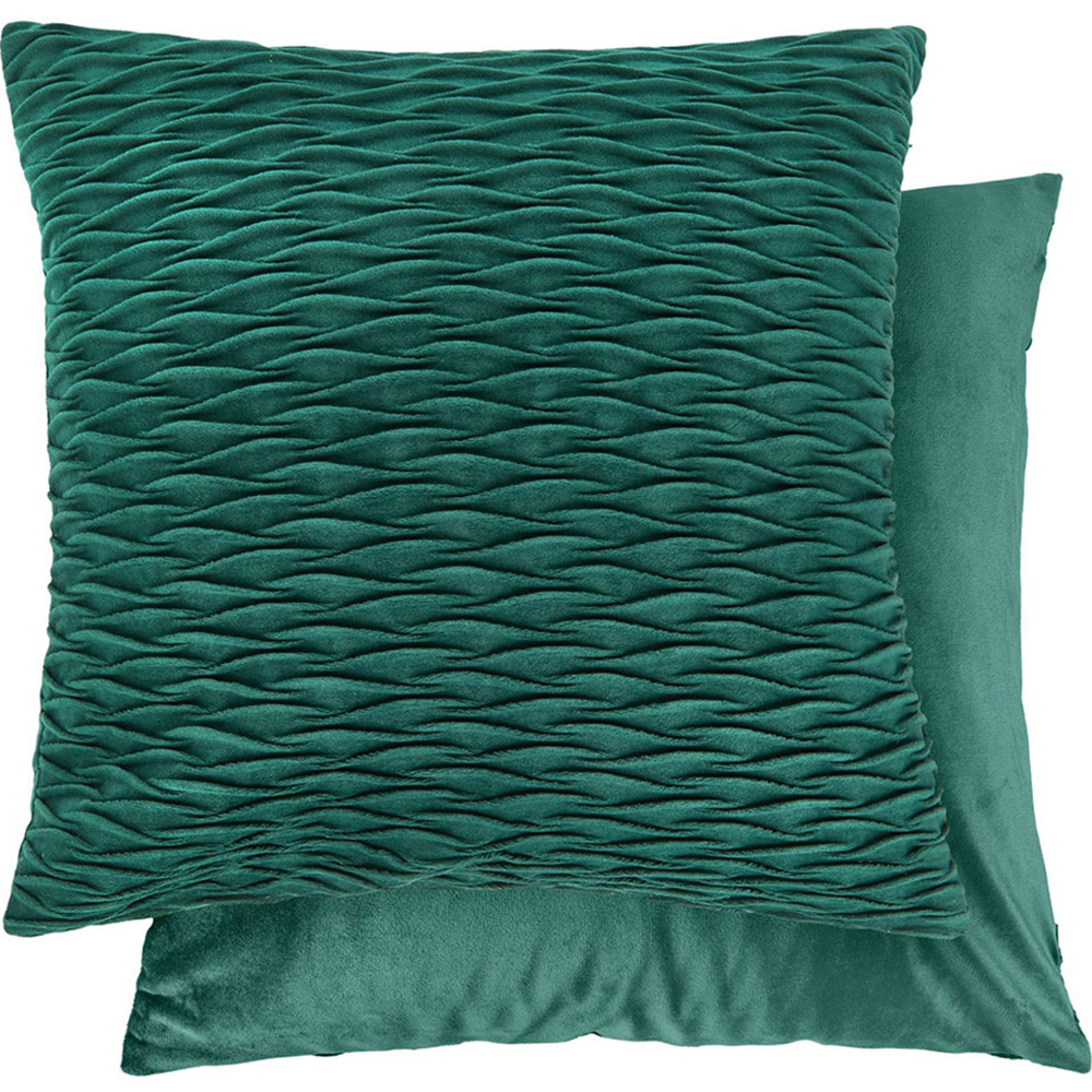 Serene Millie Emerald Green Soft Velvet Cushion Cover