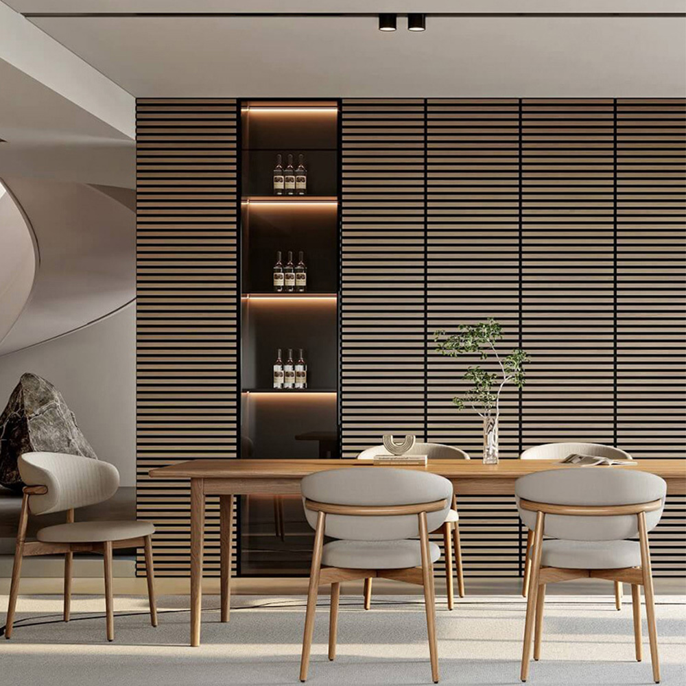 Tuscan Smoked Oak PVC Wrapped Acoustic Wall Tile