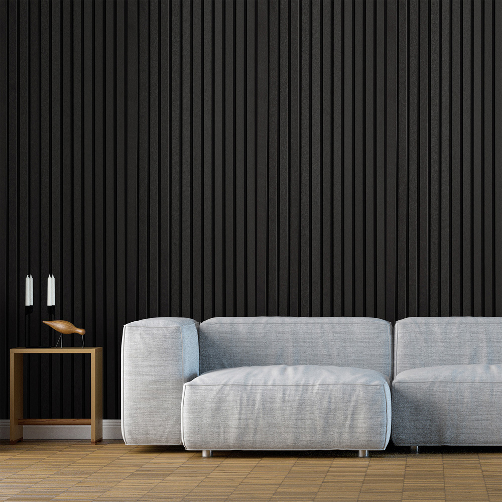 Fuse Acoustic Black Oak Wooden Wall Panel 2.4 x 0.6m