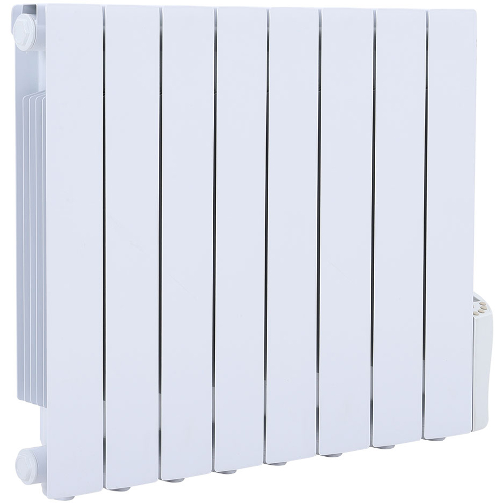Living and Home White Electric Oil Filled Radiator Space Heater 1200W