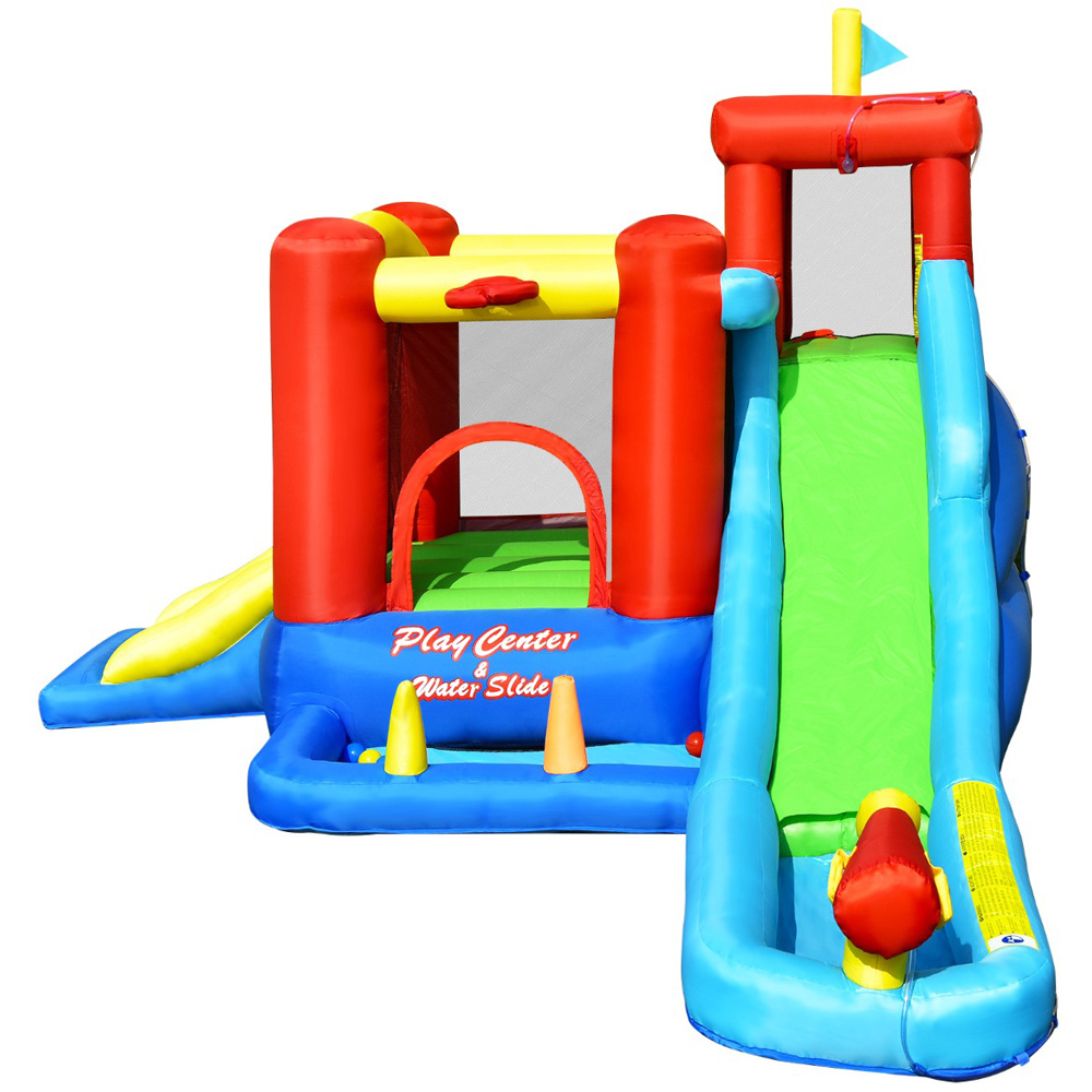 Costway 9 in 1 Inflatable Water Slide with Trampoline