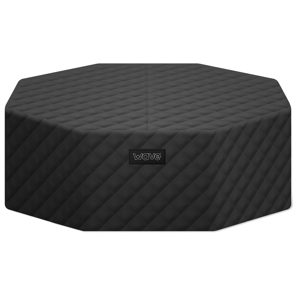 Wave Spas Como 6 Person Octagonal Thermal Hot Tub Cover - Black