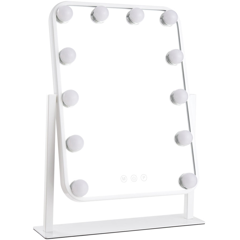 Living and Home White Adjustable Hollywood LED Vanity Mirror