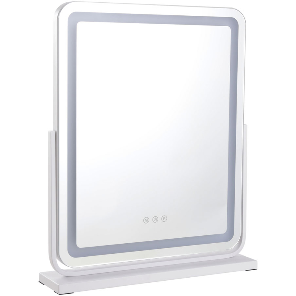 Living And Home White Adjustable Frameless Led Vanity Makeup Mirror Large