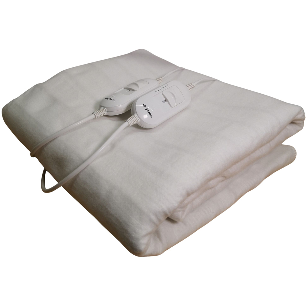Samuel Alexander Grey Electric Blanket Throw with 3 Heat Settings