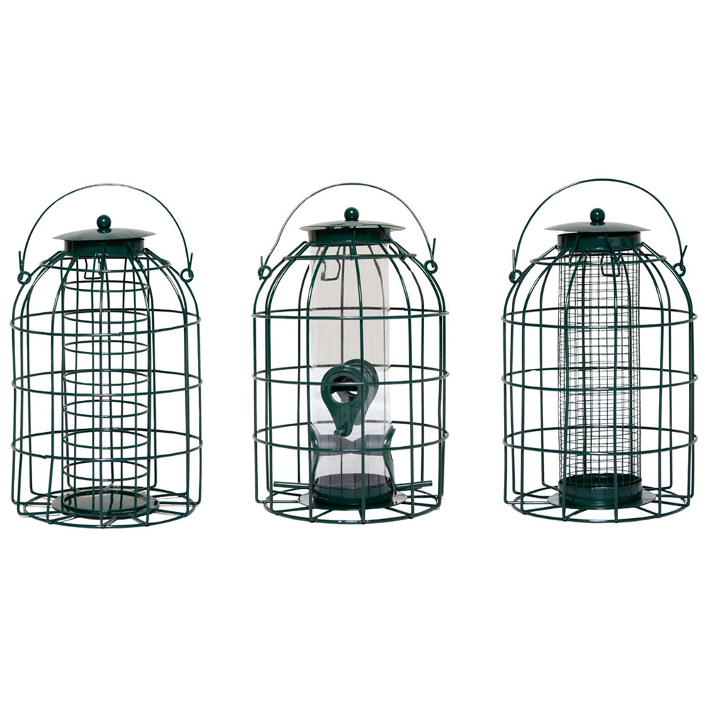 Samuel Alexander Hanging Nut Seed and Fat Ball Bird Feeder 3 Pack