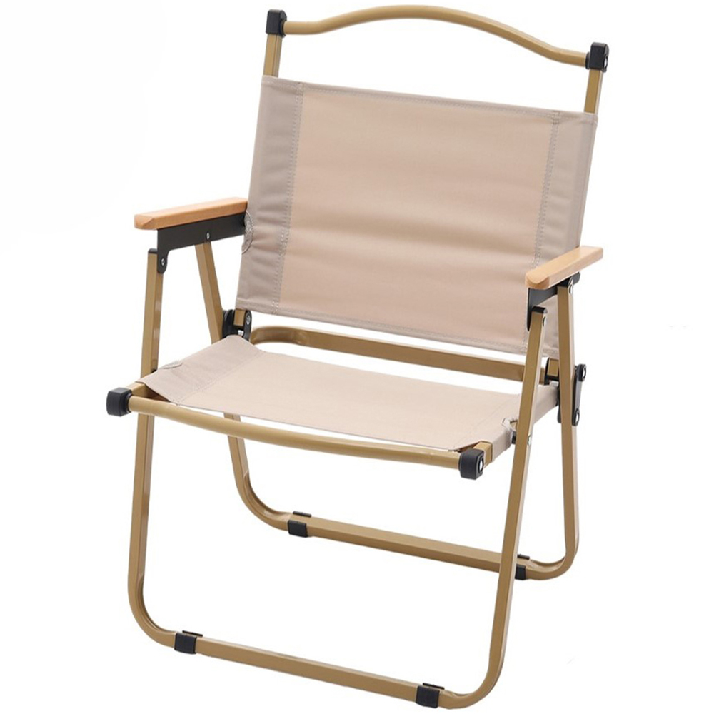 Living and Home Pink Portable Folding Camping Chair with Armrest