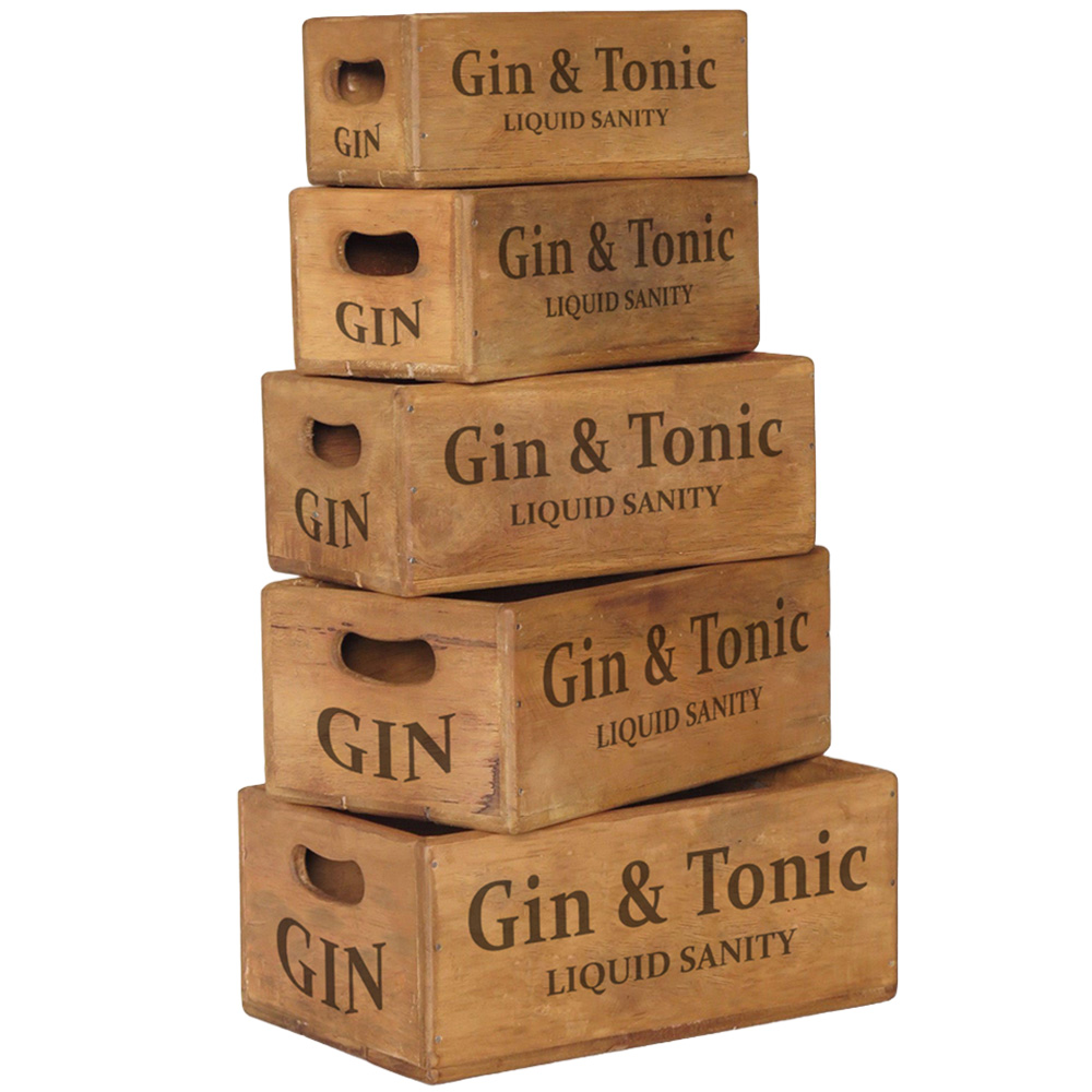 Acacia Home Gin and Tonic Liquid Sanity Waxed Box Set of 5