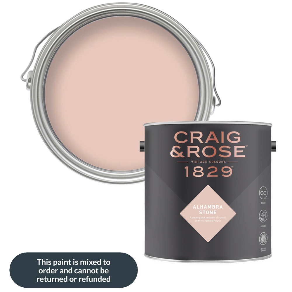 Craig & Rose Walls and Ceilings Alhambra Stone Chalky Emulsion Paint 5L