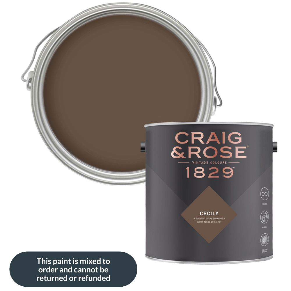 Craig & Rose Walls and Ceilings Cecily Chalky Emulsion Paint 5L