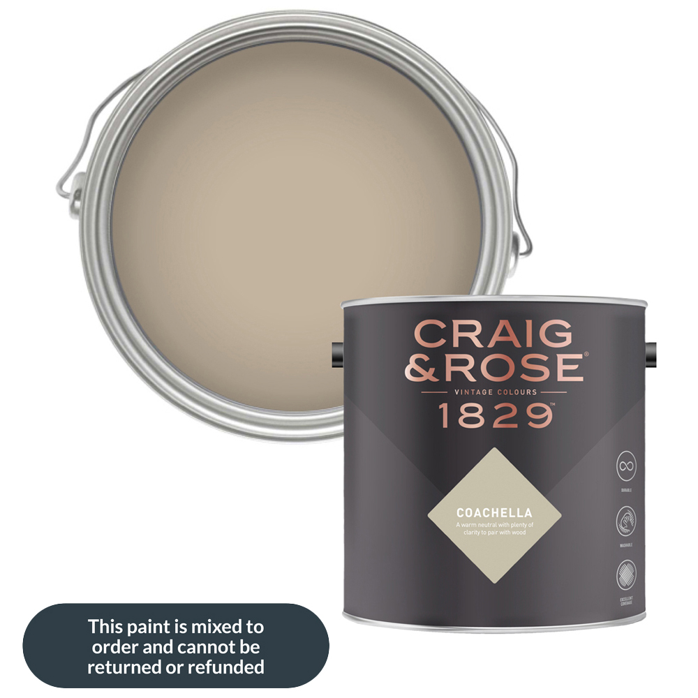 Craig & Rose Walls and Ceilings Coachella Chalky Emulsion Paint 5L