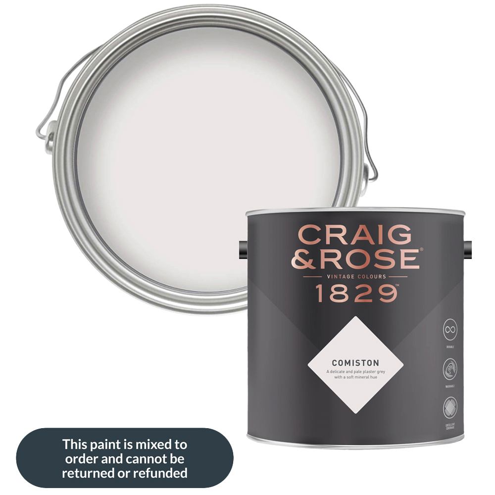Craig & Rose Walls and Ceilings Comiston Chalky Emulsion Paint 5L