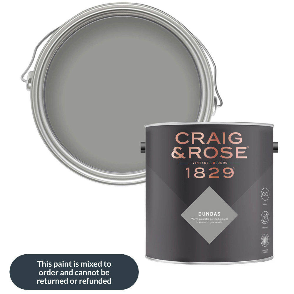 Craig & Rose Walls and Ceilings Dundas Chalky Emulsion Paint 5L