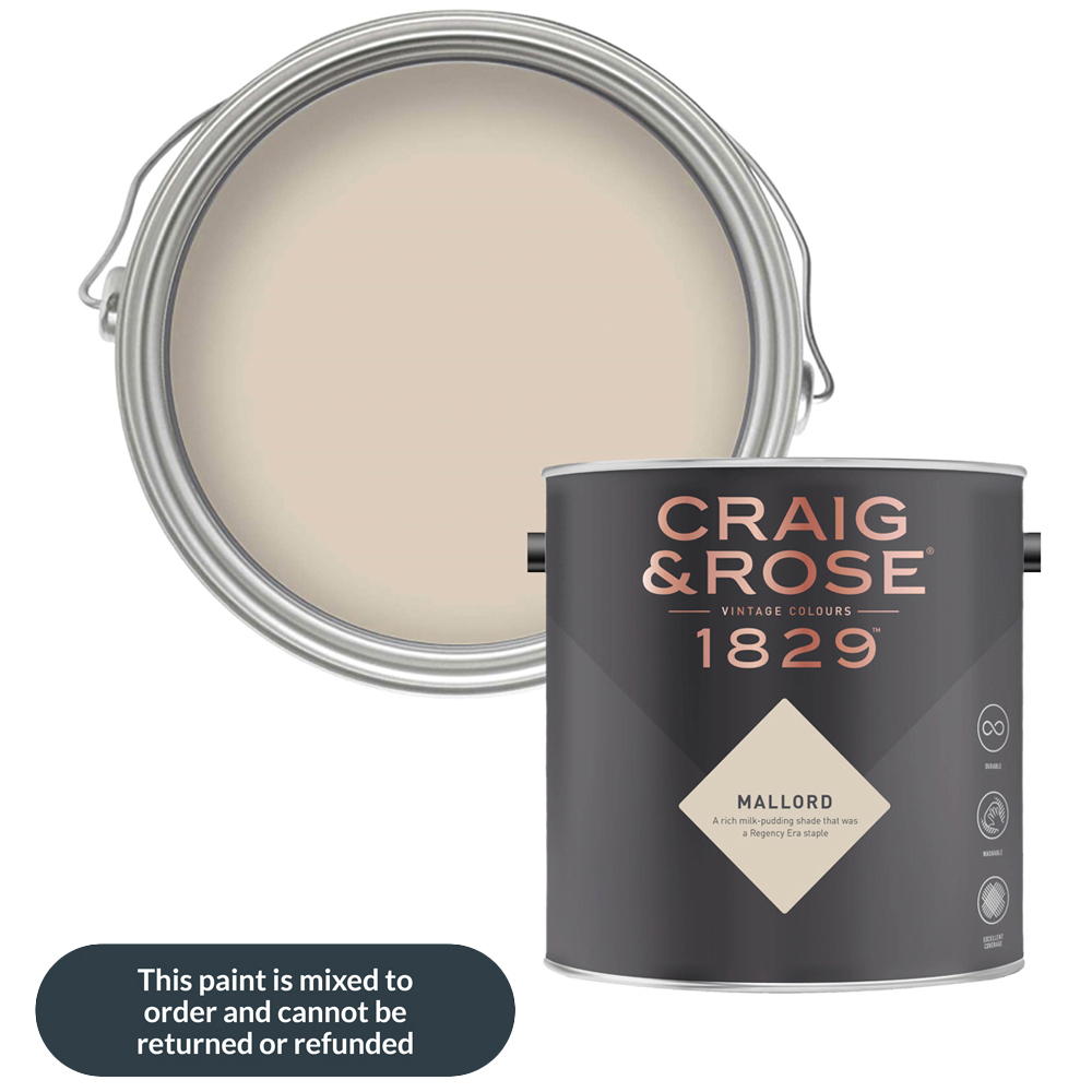 Craig & Rose Walls and Ceilings Mallord Chalky Emulsion Paint 5L