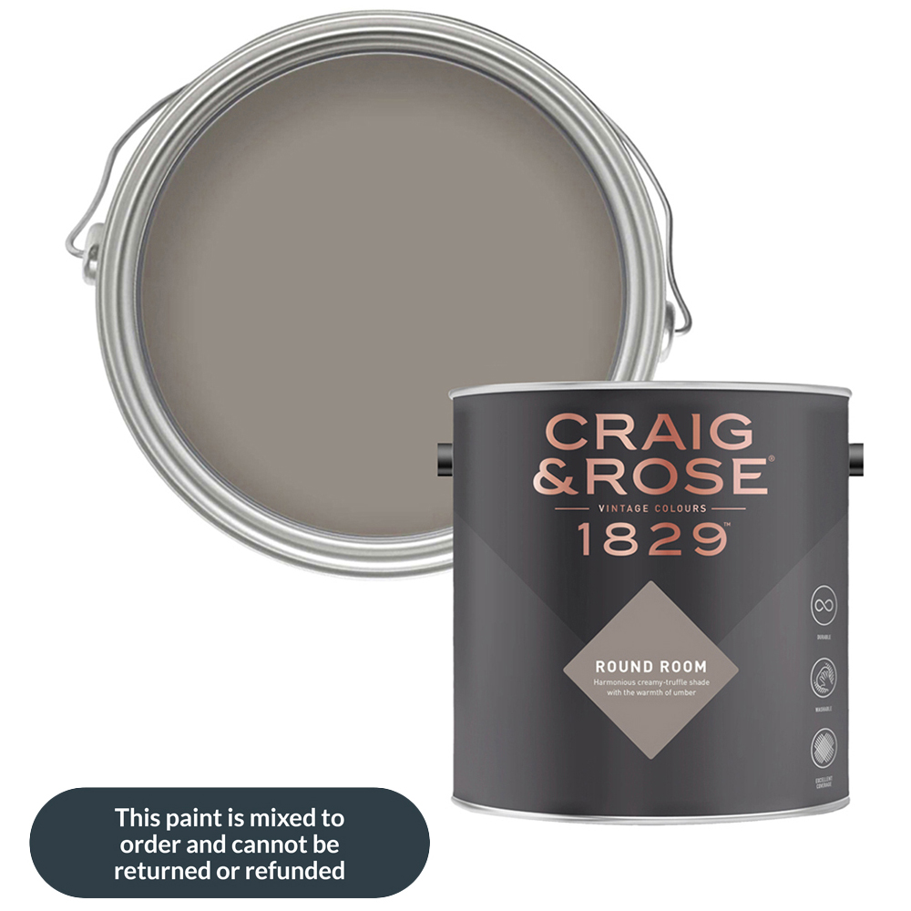 Craig & Rose Walls and Ceilings Round Room Chalky Emulsion Paint 5L