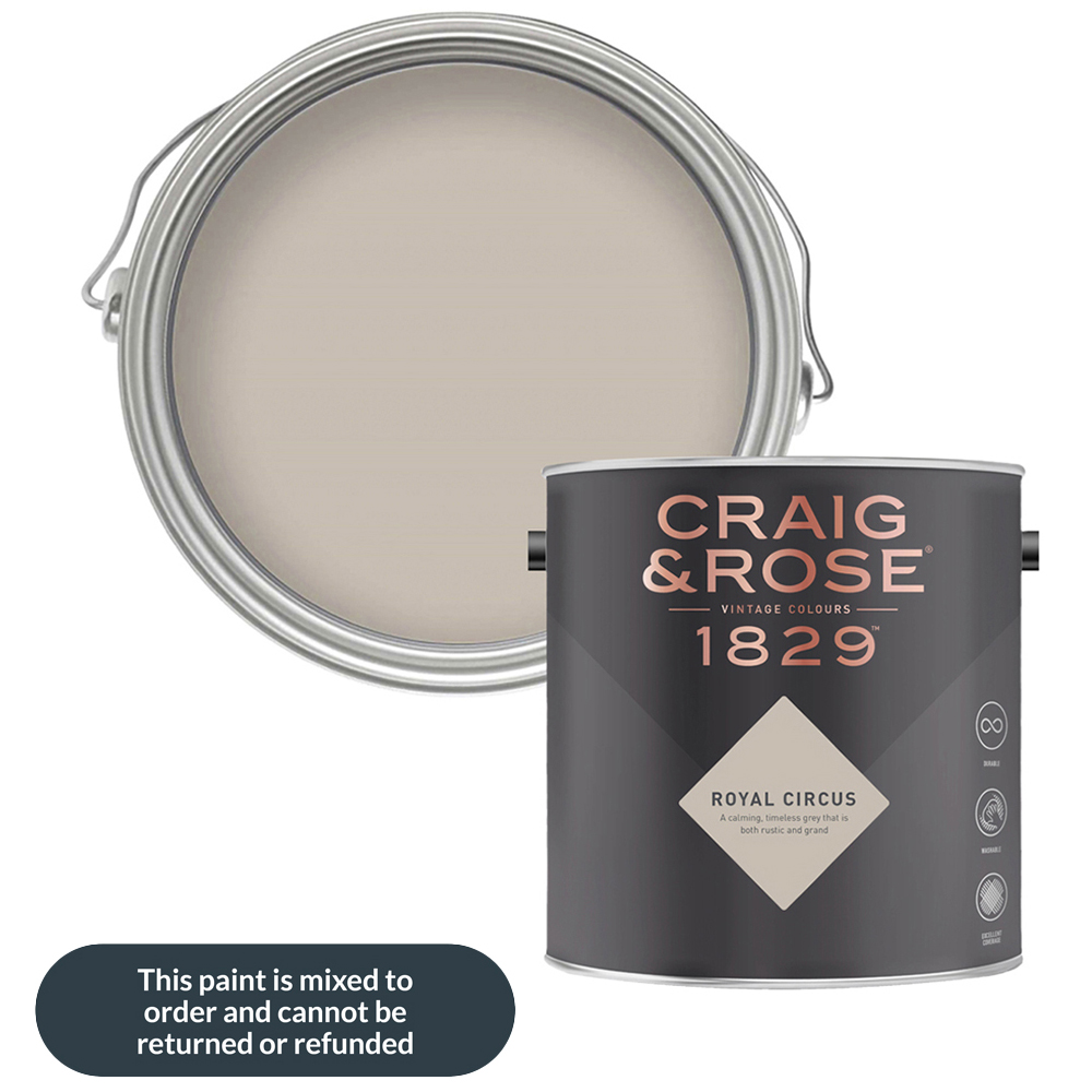 Craig & Rose Walls and Ceilings Royal Circus Chalky Emulsion Paint 5L