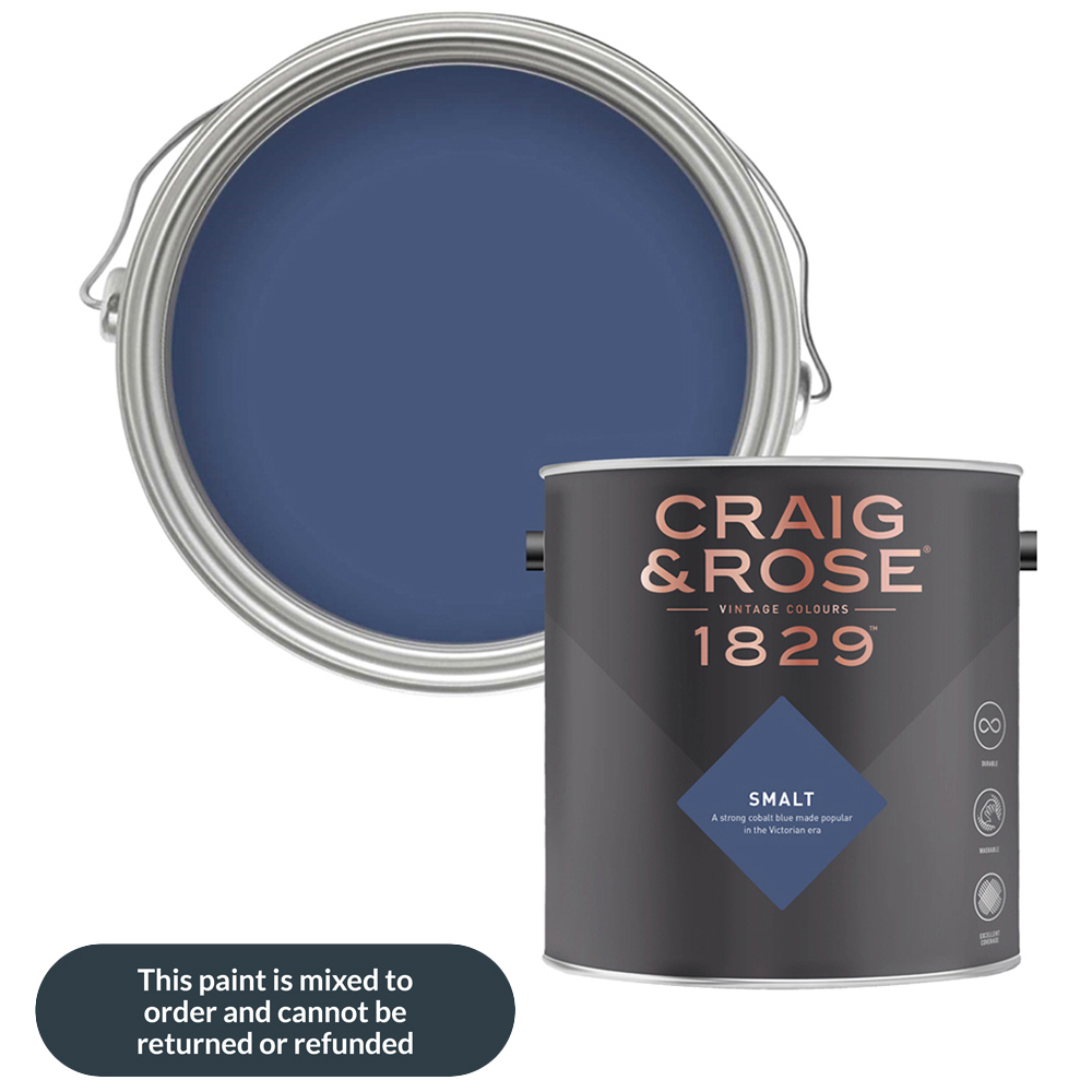 Craig & Rose Walls and Ceilings Smalt Chalky Emulsion Paint 5L