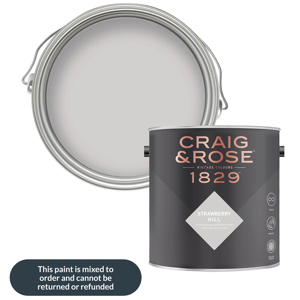 Craig & Rose Walls and Ceilings Strawberry Hill Chalky Emulsion Paint 5L