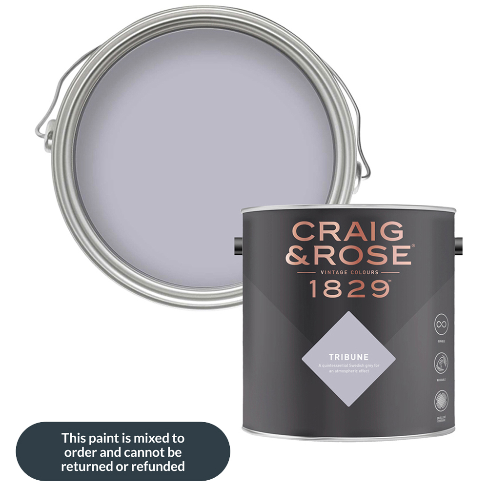 Craig & Rose Walls and Ceilings Tribune Chalky Emulsion Paint 5L