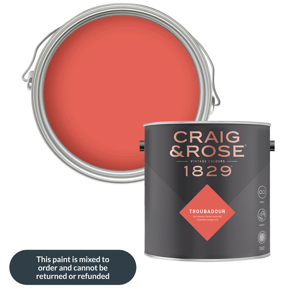 Craig & Rose Walls and Ceilings Troubadour Chalky Emulsion Paint 5L