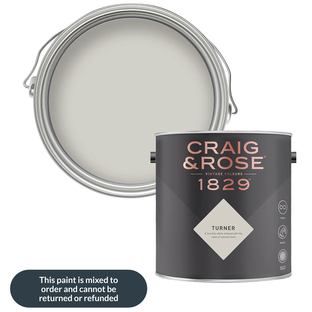 Craig & Rose Walls and Ceilings Turner Chalky Emulsion Paint 5L